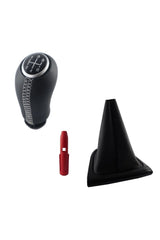 Clio 4 Deri Kaplama Vites Topuzu Ve Gri Çerçece Vites Körüğü