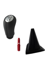 Clio 4 Deri Kaplama Vites Topuzu Ve Siyah Çerçeve Vites Körüğü