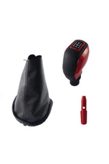 Clio 3 Çerçeveli Vites Körüğü ve Kırmızı Spor Vites Topuzu