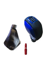 Tofaş Deri Kaplama Mavi Spor Vites Topuzu Ve Vites Körüğü