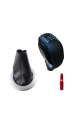 Renault Megane 2 Deri Kaplama Siyah Spor Vites Topuzu Ve Körüğü